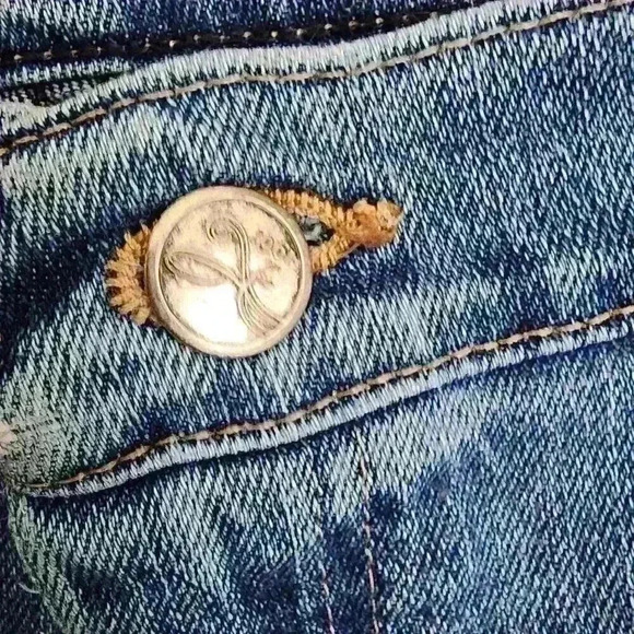 Cabelas Casual Jeans Womens 14 Short Blue Denim Straight Leg Medium Wash Hi-Rise - Picture 7 of 11